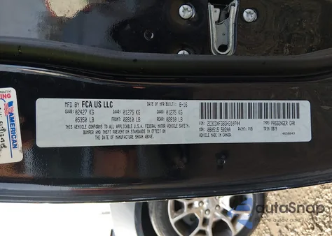 2016 Dodge Charger Se from USA, damaged, VIN 2C3CDXFG6GH310744